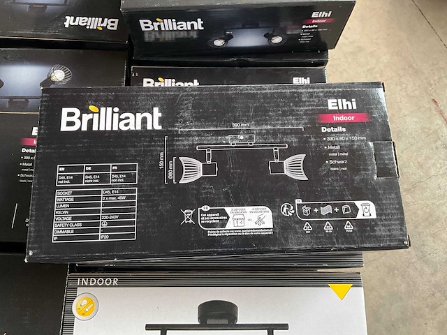 Brilliant elhi 2-lichts plafondlamp (77x) - afbeelding 3 van  3