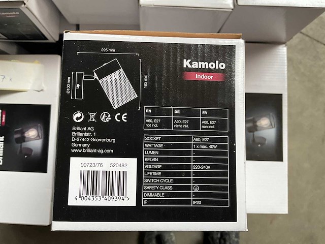 Brilliant kamolo wandlamp (37x) - afbeelding 5 van  5