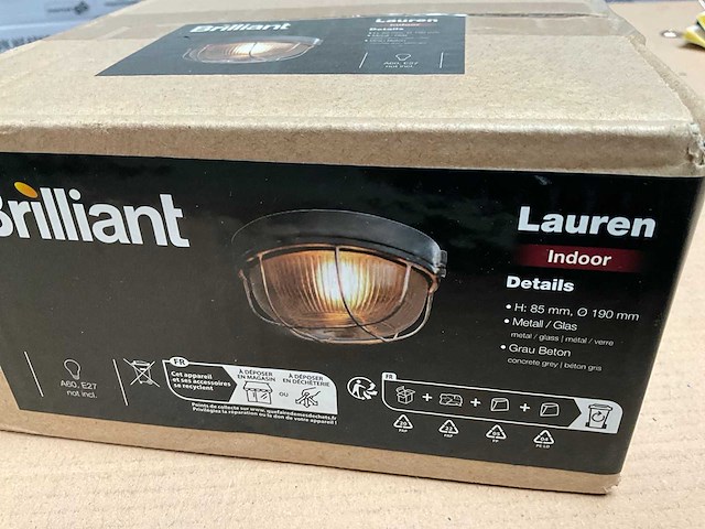 Brilliant lauren plafondlamp 19cm (25x) - afbeelding 4 van  5