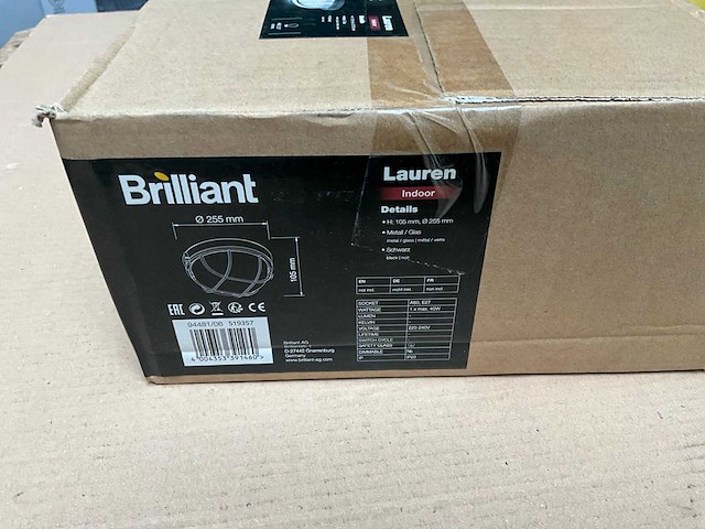 Brilliant lauren plafondlamp 25,5cm (33x) - afbeelding 5 van  5