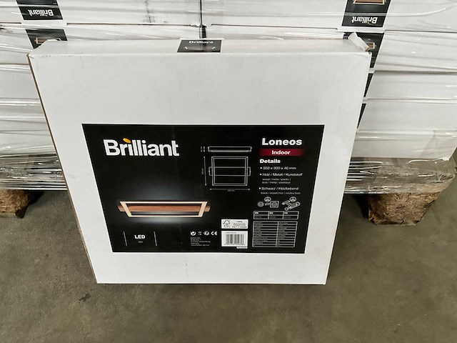 Brilliant loneos plafondlamp 35 x 30 cm (12x) - afbeelding 3 van  5