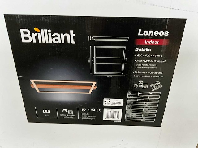 Brilliant loneos plafondlamp 45 x 40 cm (11x) - afbeelding 4 van  6