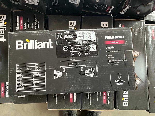 Brilliant manama 2-lichts plafondlamp (40x) - afbeelding 2 van  2