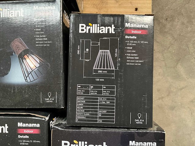 Brilliant manama wandlamp (22x) - afbeelding 4 van  4