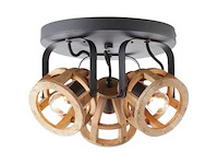 Brilliant matrix wood 3-lichts plafondlamp (21x) - afbeelding 1 van  4