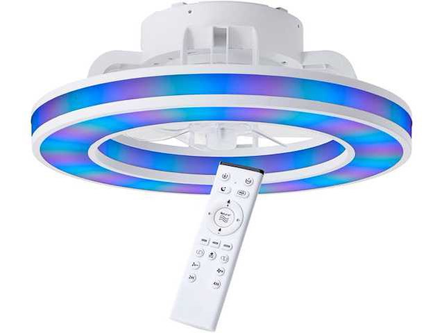Brilliant mondello ventilator plafondlamp wit - afbeelding 1 van  4