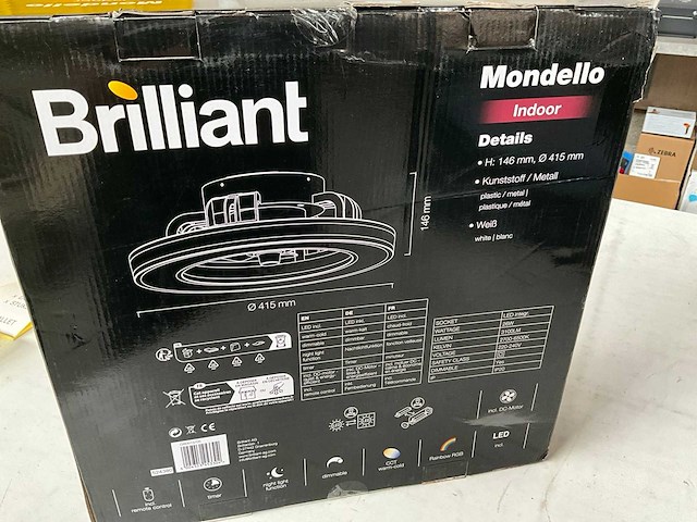 Brilliant mondello ventilator plafondlamp wit - afbeelding 4 van  4