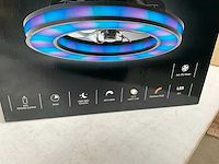 Brilliant mondello zwart ventilator lamp met afstandsbediening - afbeelding 3 van  6