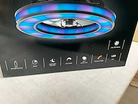 Brilliant mondello zwart ventilator lamp met afstandsbediening - afbeelding 3 van  6