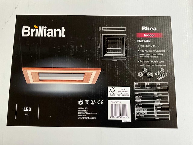 Brilliant rhea plafondlamp (27x) - afbeelding 2 van  3