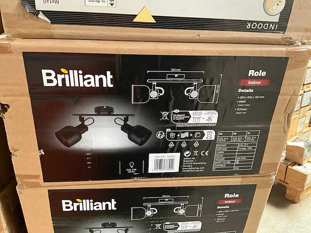 Brilliant rolet 2-lichts plafondlamp (34x) - afbeelding 4 van  5