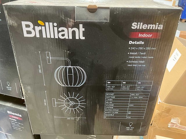 Brilliant silemia wandlamp (12x) - afbeelding 2 van  4