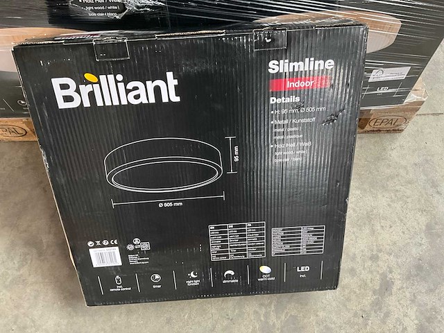 Brilliant slimline wood plafondlamp ?50,5 cm (33x) - afbeelding 4 van  4