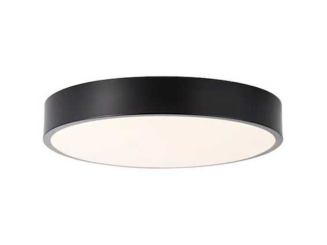 Brilliant slimline zwart plafondlamp ?33 cm (54x) - afbeelding 1 van  8