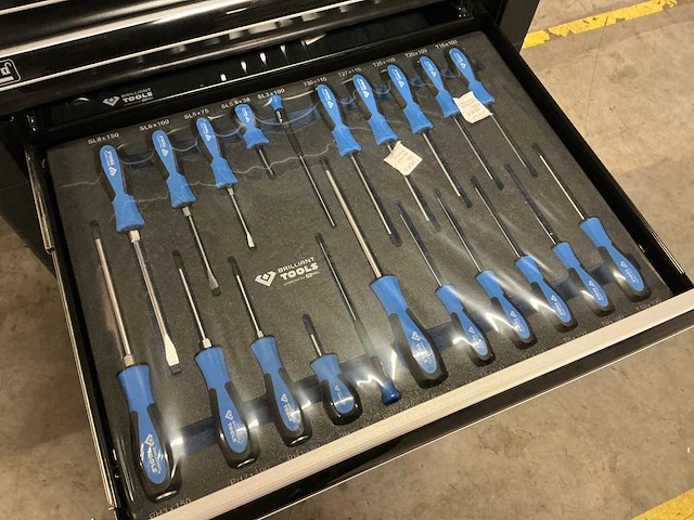 Brilliant tools gereedschapswagen gevuld - afbeelding 9 van  12
