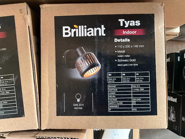 Brilliant tyas wandlamp (15x) - afbeelding 3 van  3
