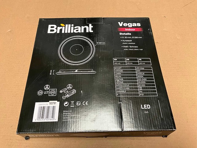 Brilliant vegas plafondlamp 25,6 cm (38x) - afbeelding 4 van  5