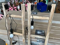 Brilliant vloerlamp ladder met voetschakelaar showmodel (2x) - afbeelding 3 van  4