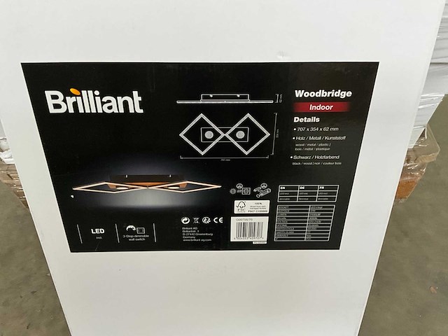 Brilliant woodbridge plafondlamp (15x) - afbeelding 4 van  6