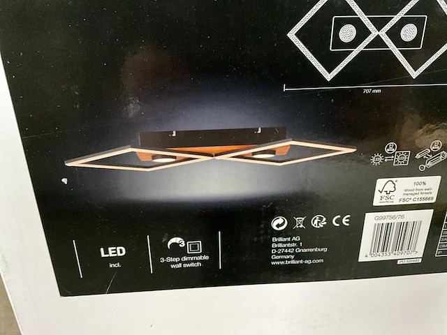 Brilliant woodbridge plafondlamp (15x) - afbeelding 5 van  6