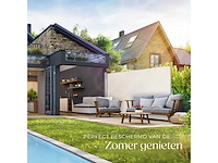 Brise-vent extensible en aluminium 180 x 300 cm beige - afbeelding 9 van  10