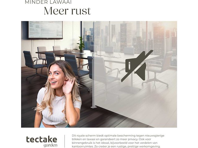 Brise-vent extensible en aluminium 180 x 300 cm beige - afbeelding 10 van  10