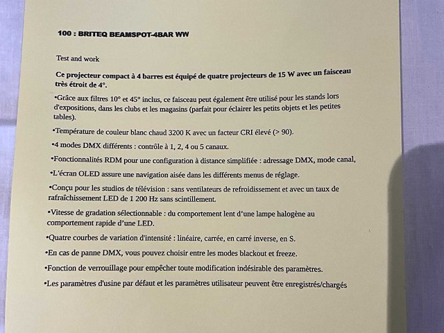 Briteq beamspot-4bar ww spotlight - afbeelding 3 van  3