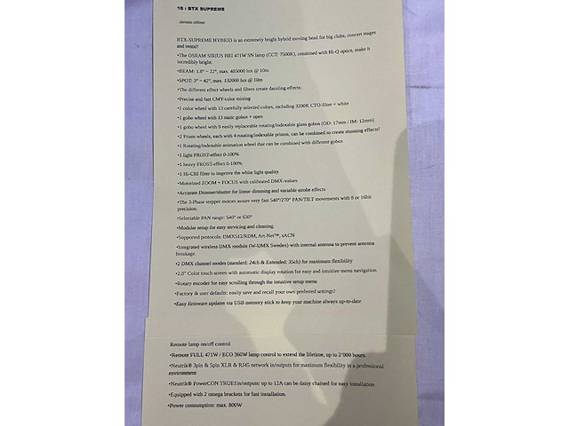 Briteq blizzard profile led-moving head - afbeelding 5 van  5