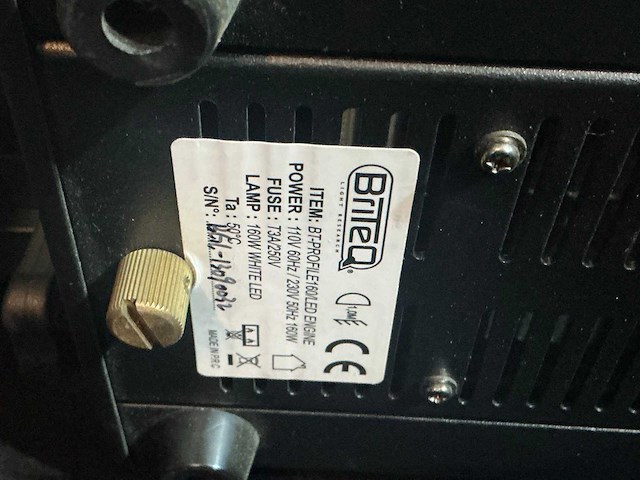Briteq bt-profile 160 led spotlight - afbeelding 6 van  6