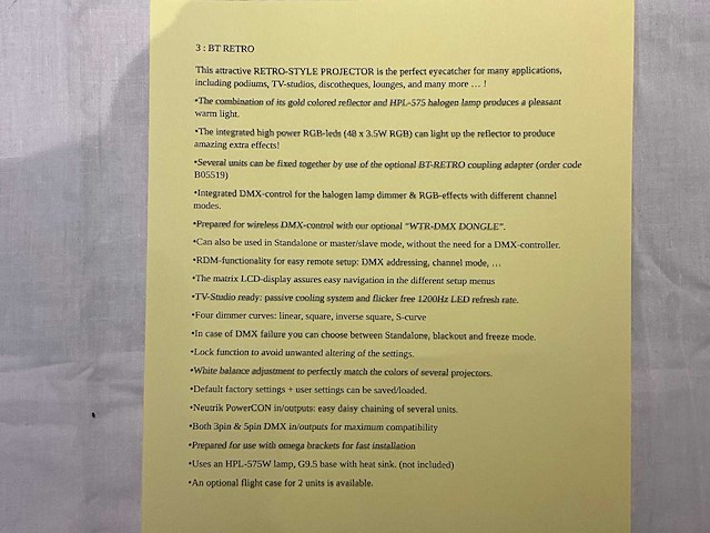 Briteq bt retro spotlight - afbeelding 4 van  4