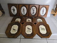 Brocante: 12x kader in hout - afbeelding 6 van  8