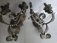 Brocante: 2x muurlamp - afbeelding 4 van  5