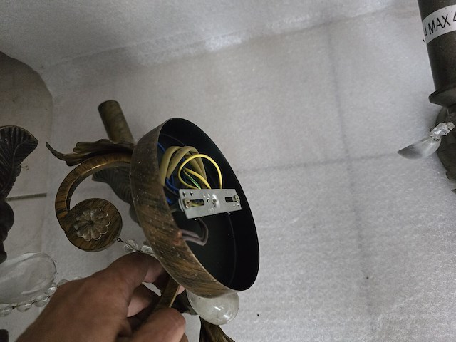 Brocante: 2x muurlamp - afbeelding 5 van  5
