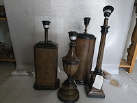 Brocante: 4x lamp croco - afbeelding 1 van  6