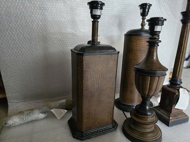 Brocante: 4x lamp croco - afbeelding 2 van  6
