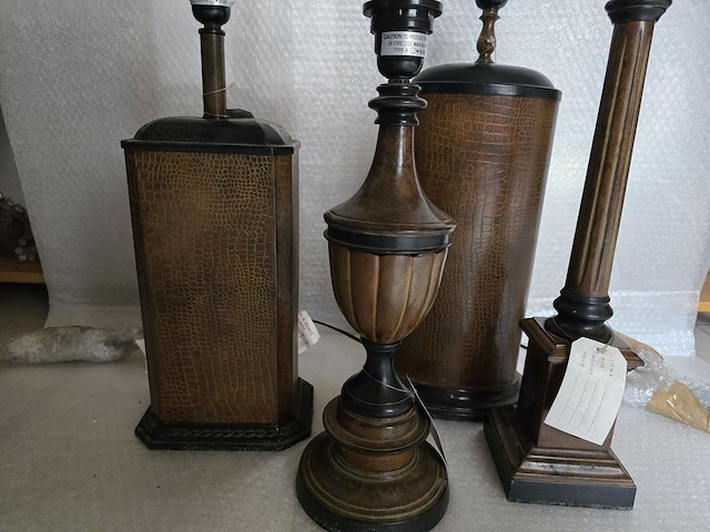 Brocante: 4x lamp croco - afbeelding 3 van  6