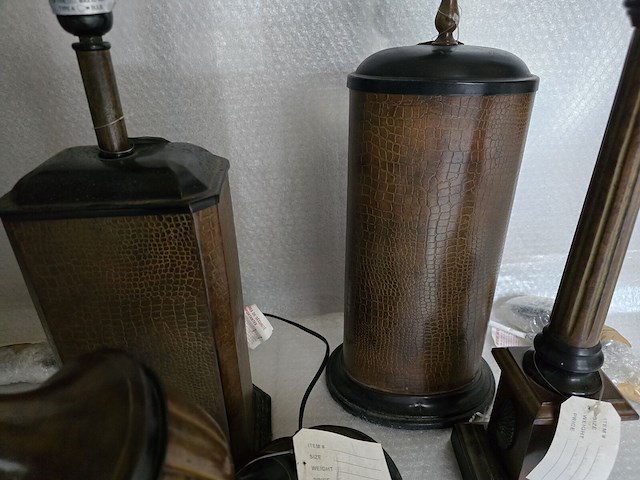 Brocante: 4x lamp croco - afbeelding 4 van  6