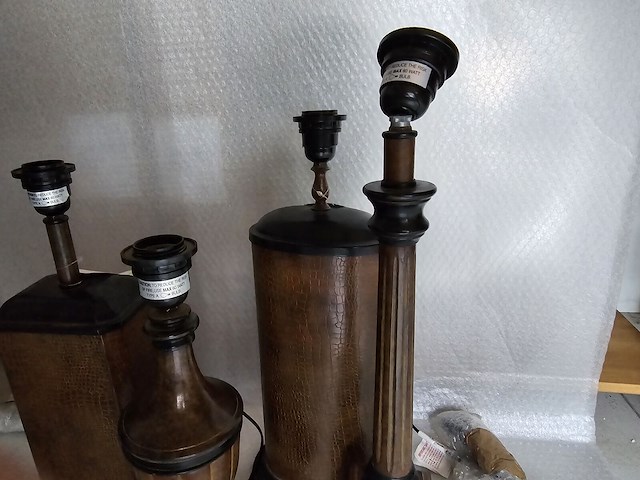 Brocante: 4x lamp croco - afbeelding 5 van  6