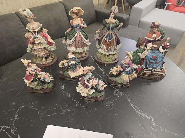 Brocante: 8x harsen arte florentina - afbeelding 1 van  7