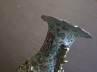 Brocante: chinese vaas (gelijmd!) - afbeelding 6 van  10