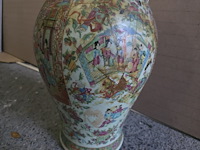 Brocante: chinese vaas (gelijmd!) - afbeelding 8 van  10