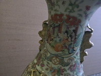 Brocante: chinese vaas (gelijmd!) - afbeelding 10 van  10