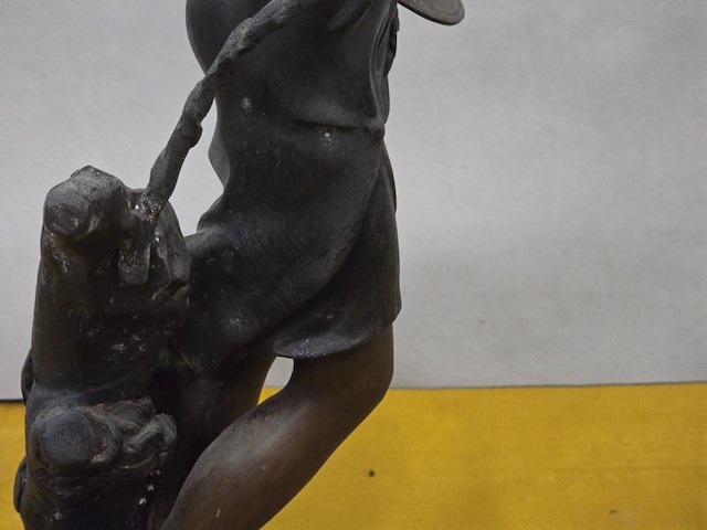 Brocante: dame in messing - afbeelding 17 van  18