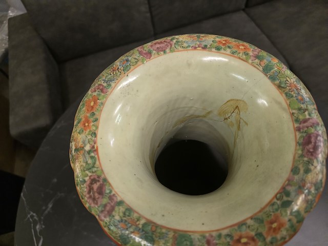 Brocante: gelijmde vaas - afbeelding 5 van  7
