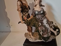 Brocante: koppel in hars - afbeelding 1 van  3