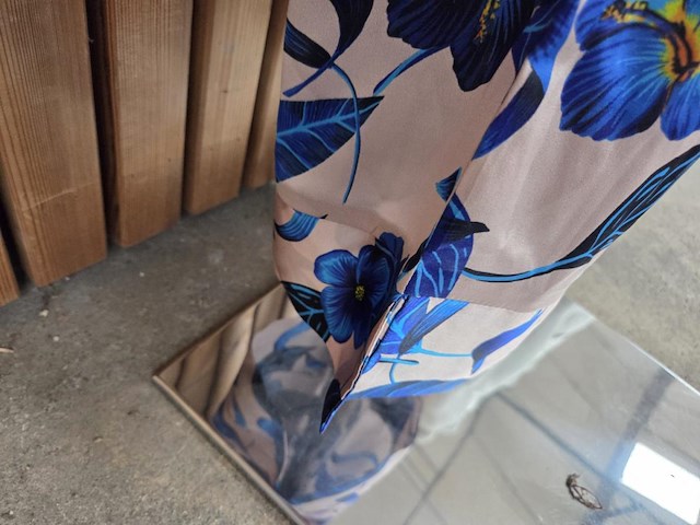 Broek 2 cobalt flower maat l - afbeelding 4 van  4
