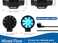 Brogachy regelbare buisventilator (100 mm) - afbeelding 2 van  5