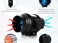 Brogachy regelbare buisventilator (100 mm) - afbeelding 4 van  5