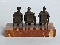 Brons sculptuur "de grote drie van jalta"... - afbeelding 4 van  4