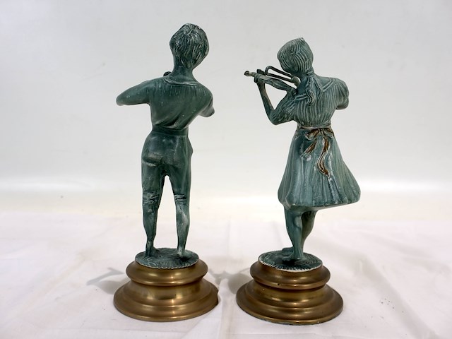 Bronze duo muzikanten - afbeelding 6 van  9